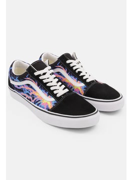 VANS Men Old Skool Graphic Print Lace Up Casual Shoes, Black Combo  - Image 1
