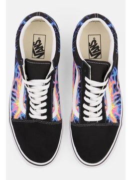 VANS Men Old Skool Graphic Print Lace Up Casual Shoes, Black Combo  - Image 3