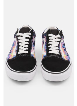 VANS Men Old Skool Graphic Print Lace Up Casual Shoes, Black Combo  - Image 2