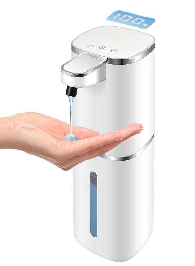 Cheftick Automatic Liquid Soap Dispenser,Digital Display 9-Level Adjustable Touchless Smart Hand & Dish Soap Dispenser, USB Rechargeable, 13.5oz/400mL Wall Mounted for Bathroom Kitchen, Hotel, Restaurant - Image 1