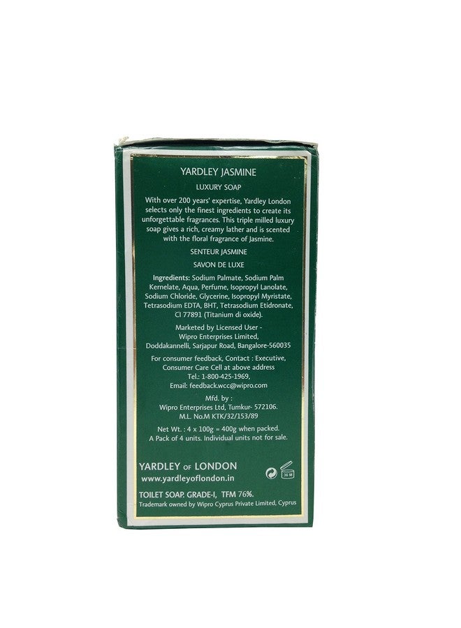 Yardley Soap Jasmine 4X100G Carton - Image 2