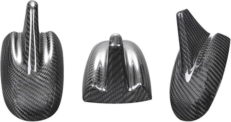 Maserati Ghibli Levante Carbon Fiber Shark Fin Antenna Cover Trim 2016 Up - Image 1