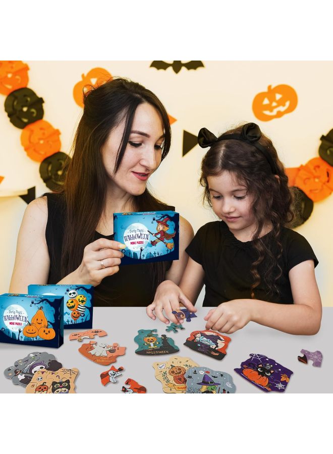 2024 Cross Border 1008 Piece Countdown  Puzzle Ghost Pumpkin Witch Paper Puzzle Ghost Festival Educational Toys-Color:Puzzle 1 【473g】 - Image 4
