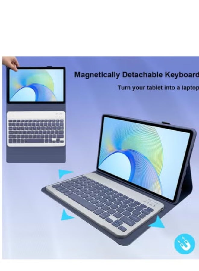 GULFLINK Wireless Bluetooth Rechargeable Keyboard, Multi-Device Universal Bluetooth Keyboard, Portable Keyboard, Suitable for iOS Android, Windows iPad, Tablets MacBook (Violet) - Image 2