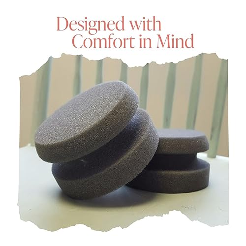 Country Chic Paint Chalk Style Painting Sponges - Set of 3-4” Round Reusable Handheld Sponge for Smooth Furniture Paint & Top Coat Application with No Brush Strokes - Washable Multi-Use Paint Applicator - Image 5