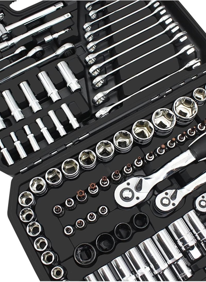 GGOOT Tool Box 150 Pieces/Set Repair Car Sleeve Ratchet Wrench Suit Automotive Repair Tools for A Special Package Hardware Toolbox (150pcs)  - Image 3