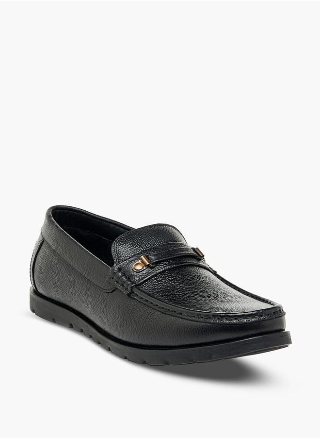 LBL by Shoexpress Men's Textured Slip-On Loafers  - Image 1