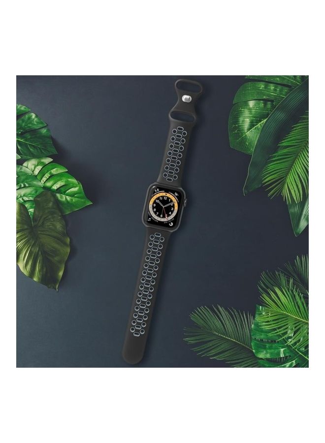 نيبمينينت سوار بديل لساعة أبل أسود/ رمادي - Image 5