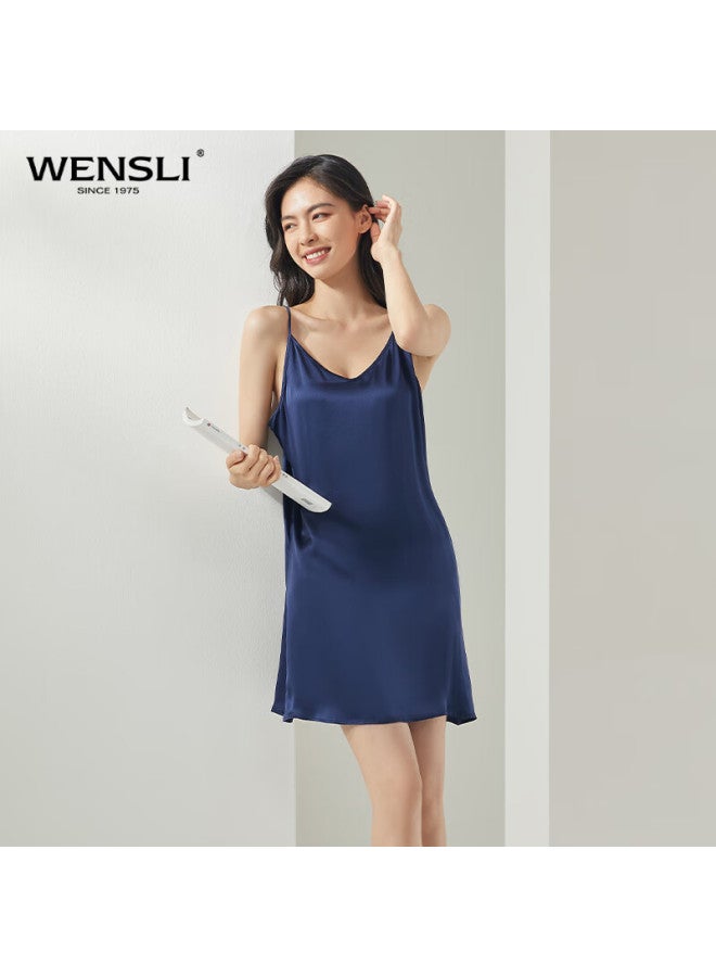 Wanshili Couple Silk Sling Nightgown 100% Mulberry Silk Pajamas Women's Home Wear Gift Box Set Summer - Image 5