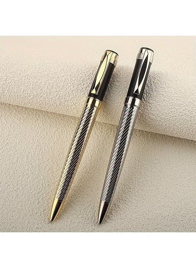Classic Luxury Ink Ballpoint Pen, Ink Smooth Writing Metal Body Signature Pen, Elegant Stylish Refillable Durable Comfortable Grip Suitable for Daily Writing Office Work Business Meetings Signatures Gifts Ideal, Writing Accessory for You Professionals Men Women - Image 5