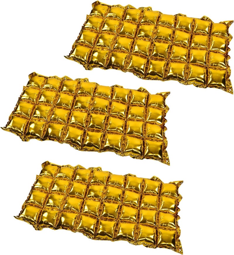 Aluminum Film Balloons Eyecatching Party Background for Easy Party Decoration Photos Suitable for Birthdays, Weddings 3Pcs (Gold) - Image 4