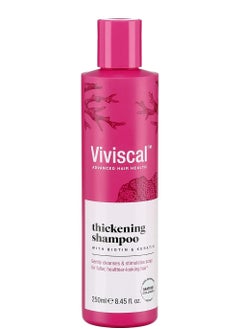 Viviscal Viviscal Thickening Shampoo, Formulated With Biotin And Keratin, Fortified With Marine Collagen And Seaweed Extract, Strengthens And Reduces Breakage, Healthier Looking Hair 250ml (8.45 fl. oz.)  - Image 1