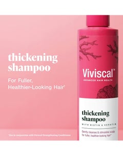 Viviscal Viviscal Thickening Shampoo, Formulated With Biotin And Keratin, Fortified With Marine Collagen And Seaweed Extract, Strengthens And Reduces Breakage, Healthier Looking Hair 250ml (8.45 fl. oz.)  - Image 2