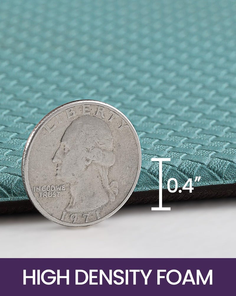 DEXI Kitchen Floor Mats Cushioned Anti Fatigue,17x59, Standing Runner Rug Waterproof, Comfort Memory Foam Padded for Front Sink Laundry, Turquoise - Image 4