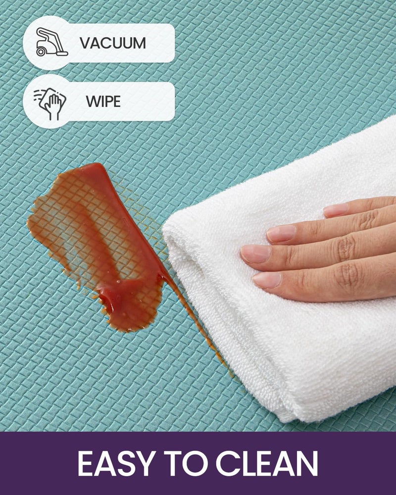 DEXI Kitchen Floor Mats Cushioned Anti Fatigue,17x59, Standing Runner Rug Waterproof, Comfort Memory Foam Padded for Front Sink Laundry, Turquoise - Image 5