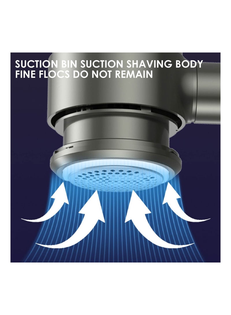 Excefore Fabric Shaver and Electric Lint Remover,Sweater Defuzzer Lints Fuzzs Pills Pilling Trimmer, USB Rechargeable Clothes Shaver with 6-Leaf Blade Magnetic Bin Cover - Image 3