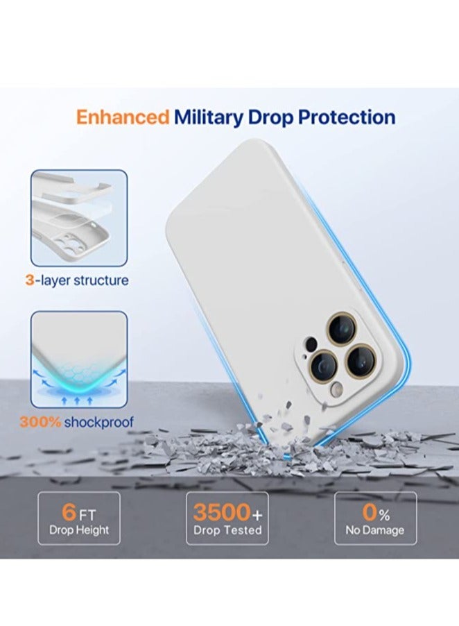 ELTRAZONE iPhone 14 Pro Max Case, with 2 Pack Screen Protectors,[Upgraded Enhanced Camera Protection],Shockproof Liquid Silicone Case with Microfiber Lining,6.7 inch - Image 4