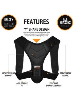 Generic Posture Corrector Men Women Comfortable Elastic Adjustable Strap - Upper Back Support for Back Pain Neck Posture Corrector Clavicle Aid Spine Align, Relieved Back u0026 Shoulder Pain  - Image 5