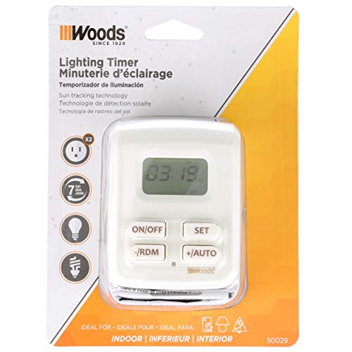 Woods 50029WD Indoor Plug-In Astronomical Timer; 2 Grounded Outlets - Image 5