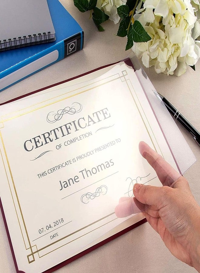 Juvale 100 Pack Clear Presentation Covers for Binding, Letter Size 10 Mil Plastic Sheets for Reports, Presentations, Awards, Books (8.5 x 11 in) - Image 4
