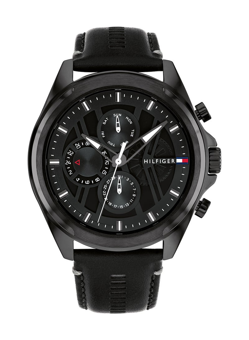 TOMMY HILFIGER ساعة تومى هيلفيغر التناظرية للرجال بصندوق أسود - 1710654 - Image 1