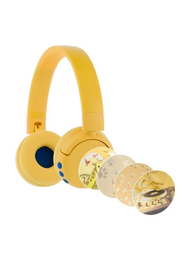 بودي فونز POP Fun Bluetooth Wireless Headset - Sun Yellow