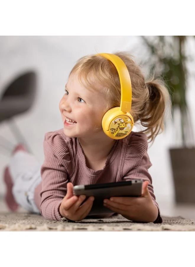 BuddyPhones POP Fun Bluetooth Wireless Headset - Sun Yellow