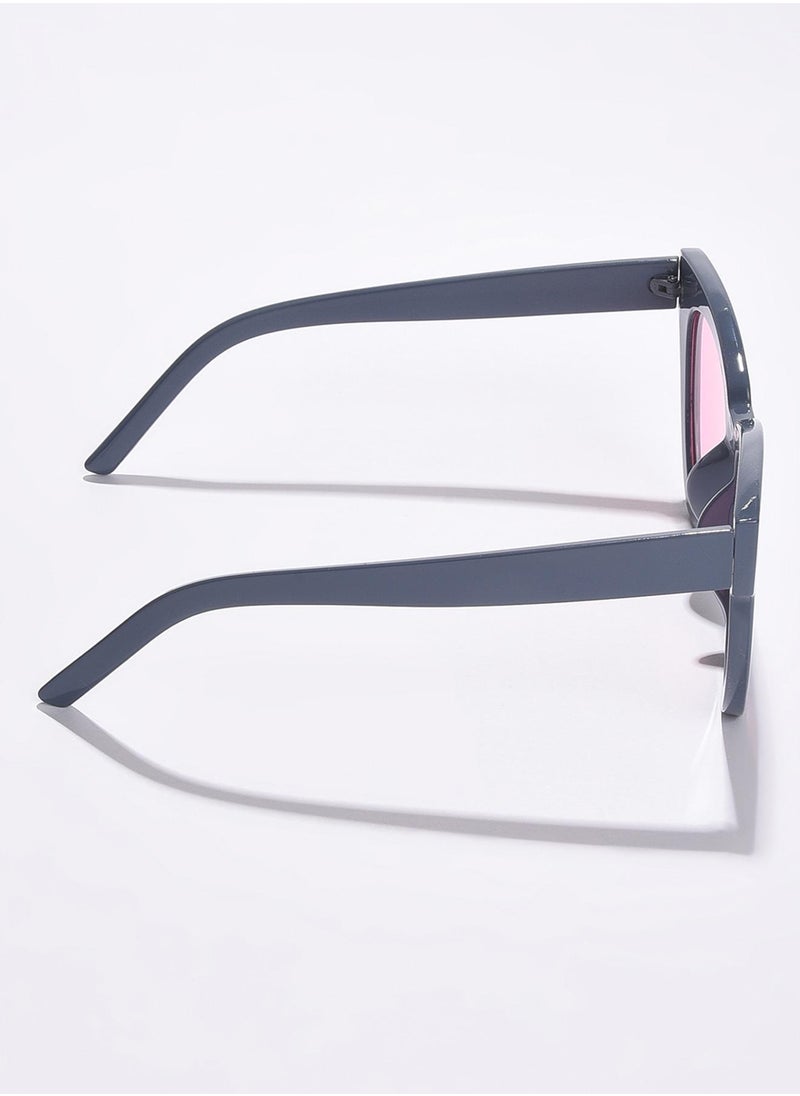 Haute Sauce Pink Lens Black Cateye Sunglasses  - Image 5