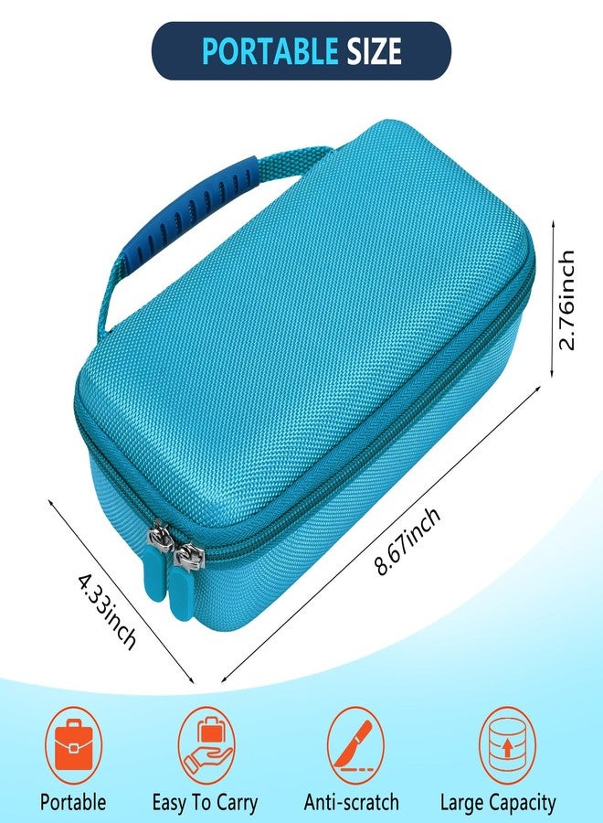 WFDL Asthma Inhaler & Nebulizer Travel Case - Waterproof Organizer with Mesh Pockets | Lightweight Medical Bag for Adults/Kids (Case Only, Blue - Image 5
