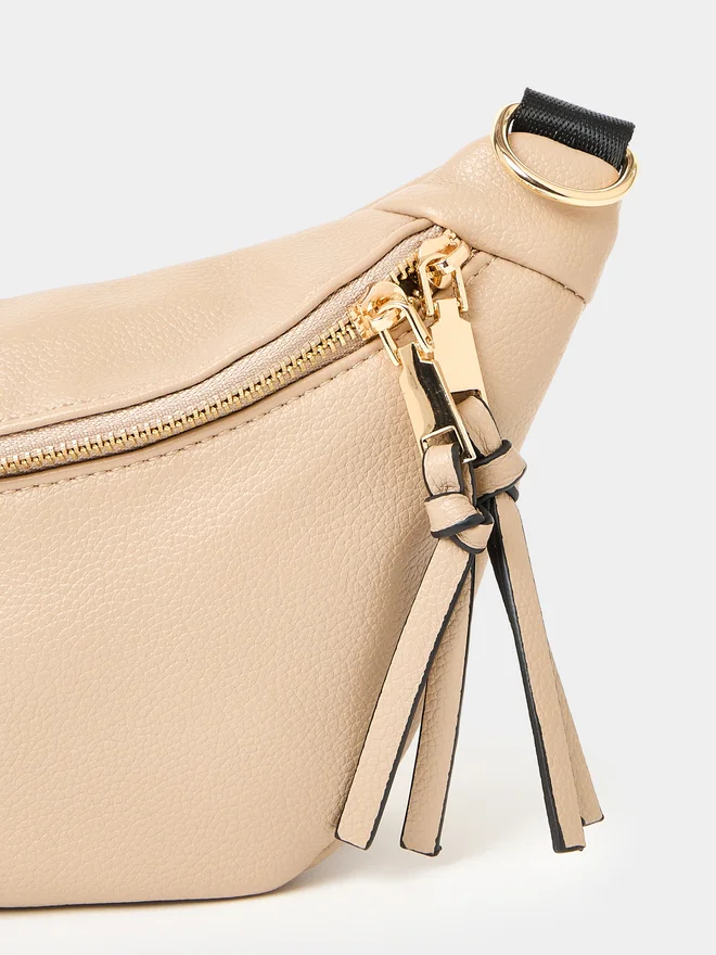 Styli Styli Beige Crossbody Belt Bag