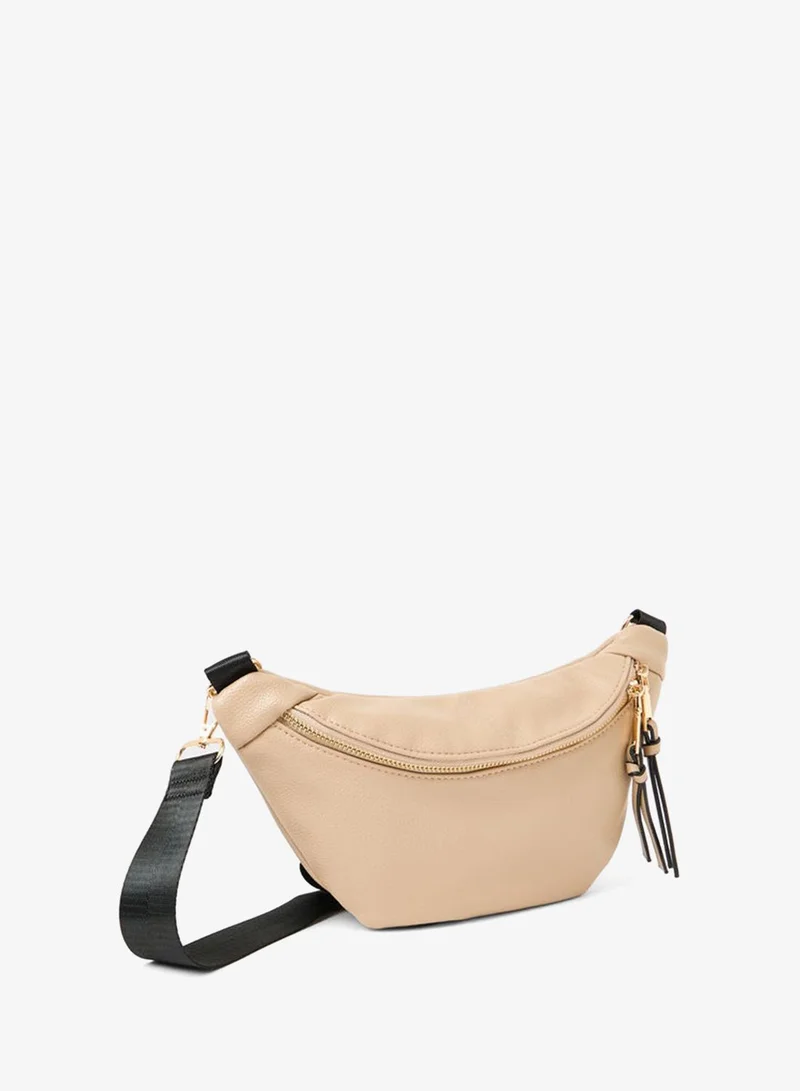 Styli Styli Beige Crossbody Belt Bag