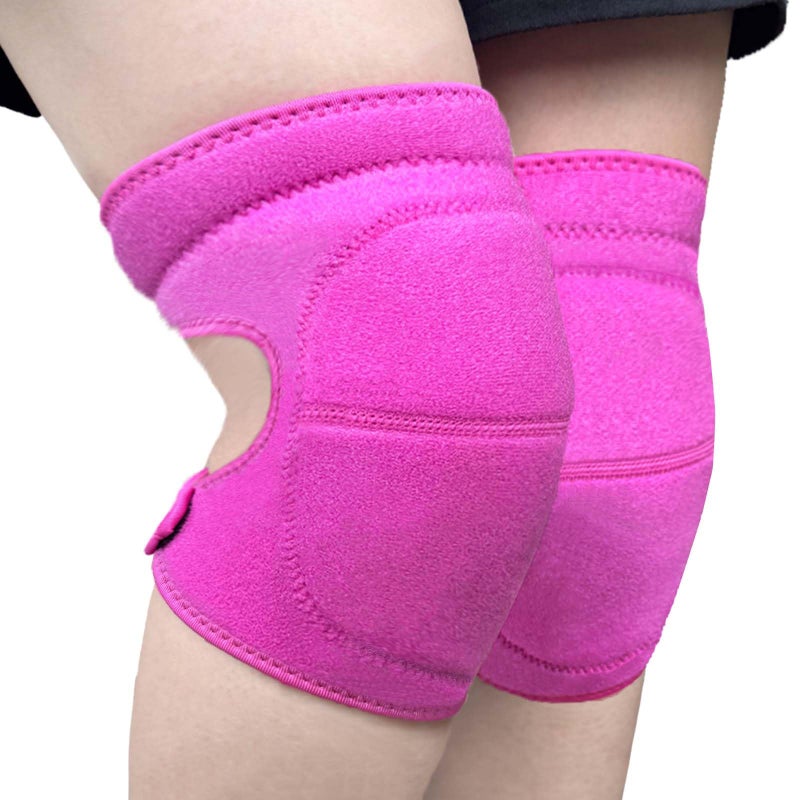 JYBTAA Knee Pads for Kneeling Work, Soft Garden Knee Pad for House Cleaning Worker, Waterproof Foam Cushion, Safety Knee Protector for Flooring and Carpet Installers, Prefect Gifts for Mens Womens Work, Pink L (1 Pair) - Image 1