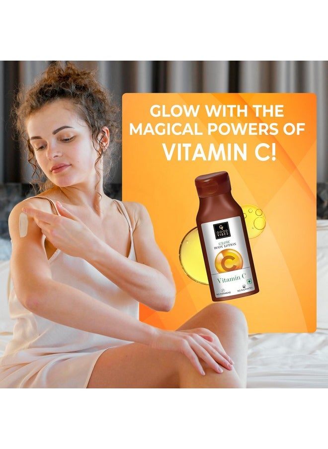Good Vibes Good Vibes Vitamin C Glow Body Lotion, 200 ml | Nourishing, Brightening, Softening For All Skin Types | Vegan, No Parabens, No Sulphates, No Animal Testing  - Image 4
