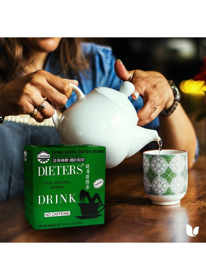 Uncle Lee's Tea شاي أونكل لي الشاي الأخضر للحمية من الصين خالي من الكافيين، 2.12 أونصة، 30 حبة - Image 5