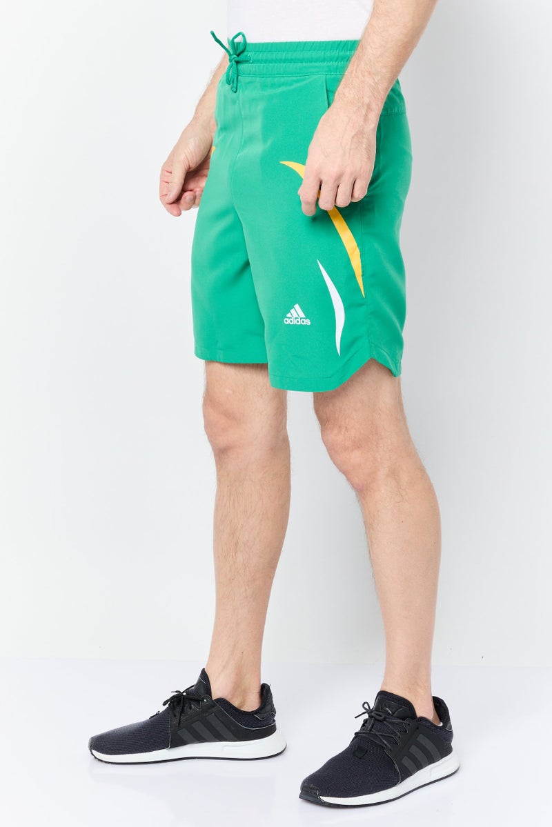Adidas Men Sportswear Fit Training Shorts, Green - Image 3