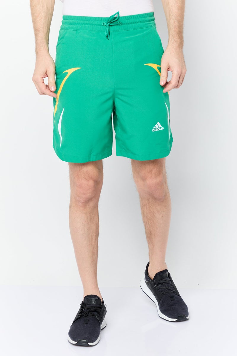 Adidas Men Sportswear Fit Training Shorts, Green - Image 1