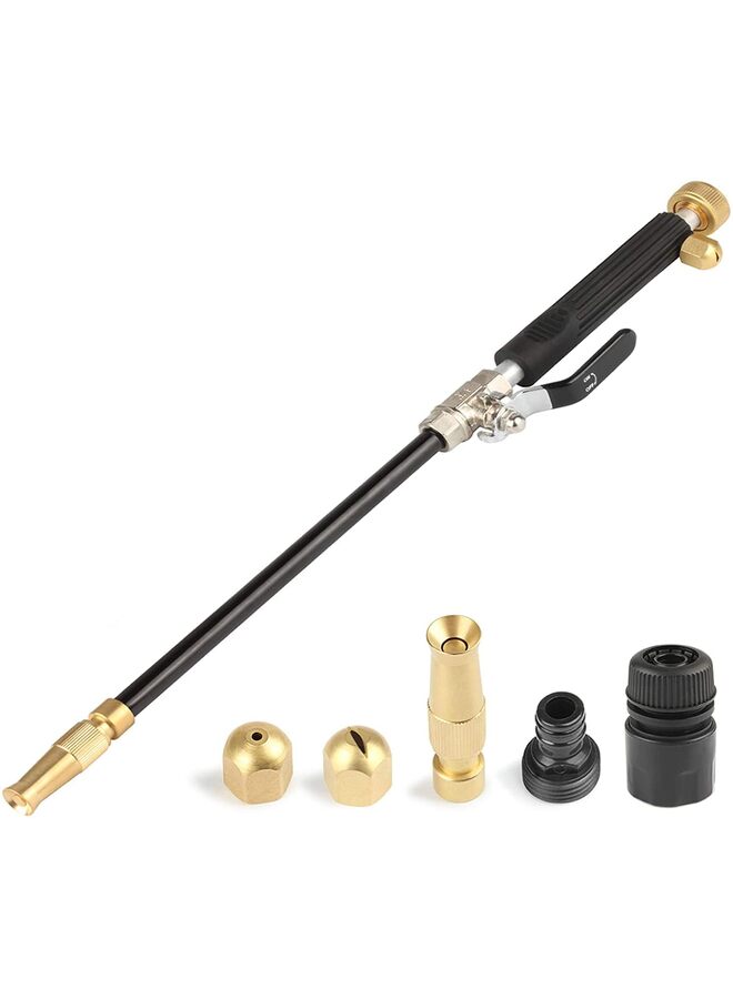 High Pressure Hose Nozzle for Garden Hose, High Pressure Electric Wash Gun, Portable Water Spray High Pressure Electric Washer Water Gun with 3 Hose Nozzles for Garden and Walkway Cleaning - Image 1