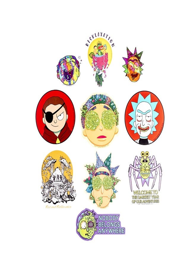 Conquest Journals World of Rick and Morty Vinyl Sticker Pack, 50 Unique Stickers, Officially Licensed, Waterproof and Scratch Resistant, Great for All Your Gadgets - Image 5