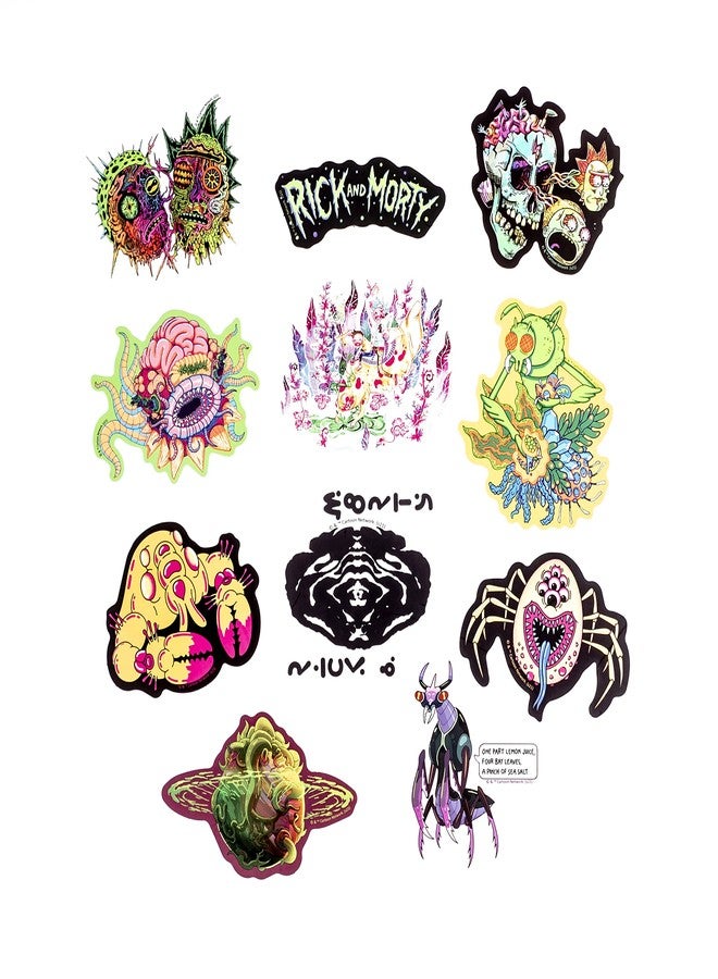 Conquest Journals World of Rick and Morty Vinyl Sticker Pack, 50 Unique Stickers, Officially Licensed, Waterproof and Scratch Resistant, Great for All Your Gadgets - Image 4