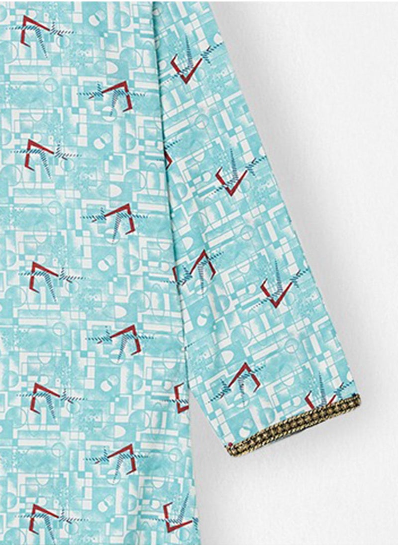 HANA & SARA - All-Over Printed Jalabiya - Image 1