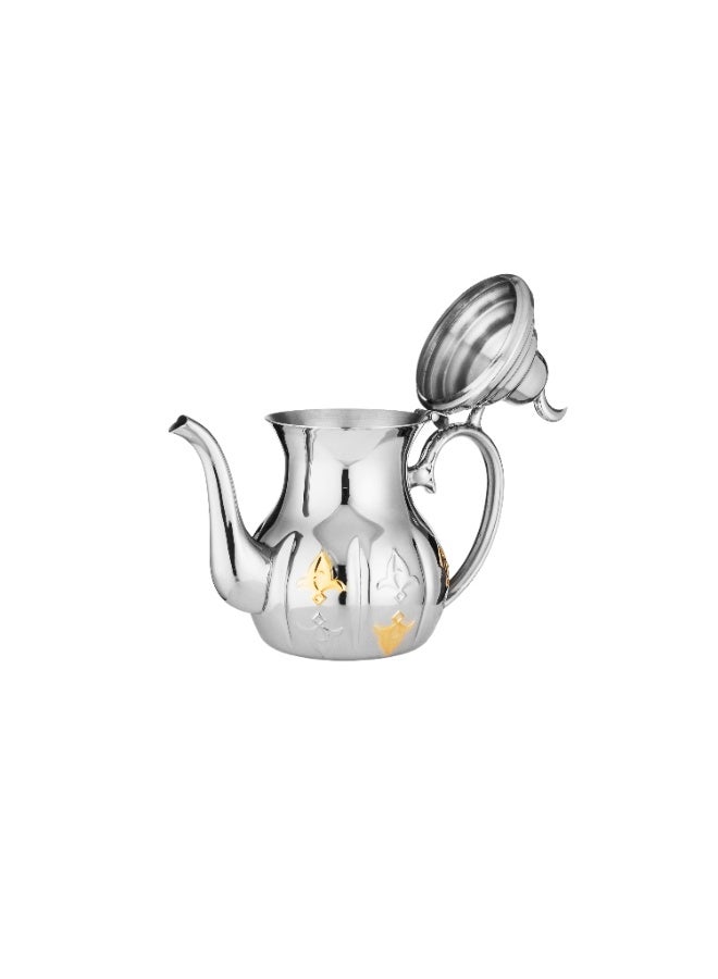 Squalo ✨ Premium Crescent Stainless Steel Teapot – 1 Liter (35 oz) Capacity | Elegant Arabic Design for Refined Hospitality ☕🌙 - Image 3