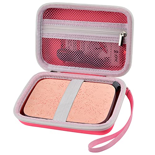 Boobowl Case Compatible with HP Sprocket Select Portable/ 2nd Edition Instant Photo Printer, Travel Carrying Organizer Holder Fits for Zink Photo Paper, USB Cable and More Accessories (Box Only)- Pink - Image 1