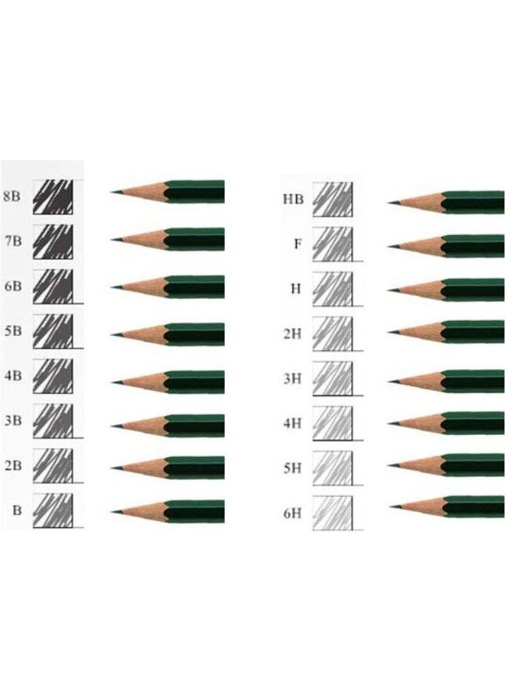 FABER-CASTELL - 5b Graded Art Pencil Set of 6 - Image 1