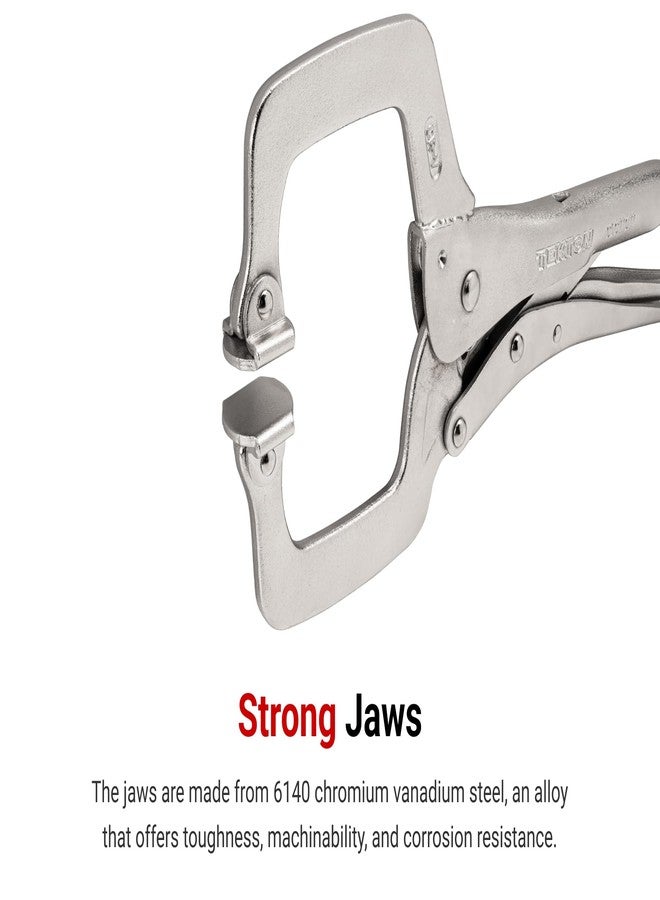 TEKTON 11 Inch Swivel Pad Locking Clamp | CLK11011 - Image 2