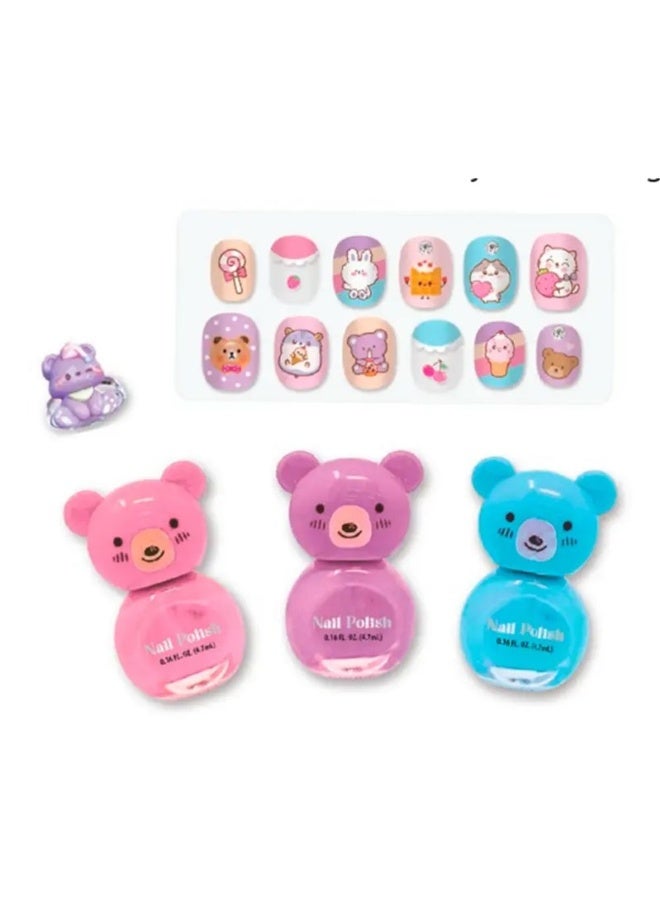 Hot Focus Sweet and Love Critter Nail Fun Magic Nail Set (16 Pieces) - Image 3