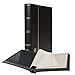 Leuchtturm LIGHTHOUSE BASIC Hard Cover Stockbook for Stamps 64 Black Cardstock A4 Pages with Clear Strips and Double Linen Hinges Black - Image 3