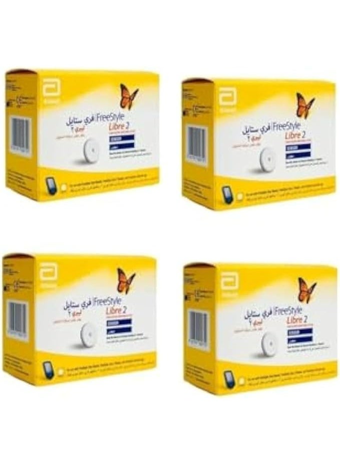 Abbott Freestyle Libre 2 Glucose Sensor (4 Pack)