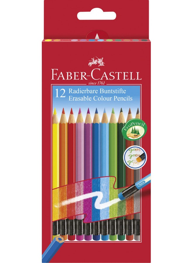 Faber-Castell 12 Erasable Colour Pencils by Faber-Castell