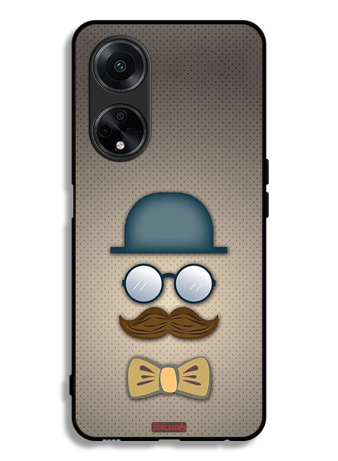 Tolwak Oppo A1 5G Protective Case Cover ManS Head Art - Image 1