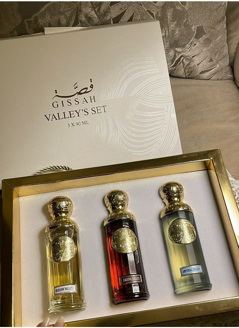 مجموعة عطور قصة ثلاث قطع 90 مل بروائح خياليه